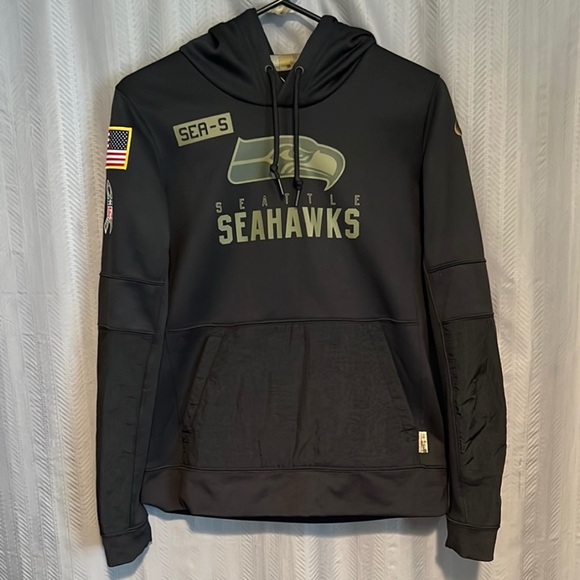 Nike Dri-Fit Seattle Seahawks Camo Hoodie - Picture 1 of 6